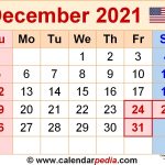 December 2021 Calendars For Word, Excel &amp; Pdf | Free