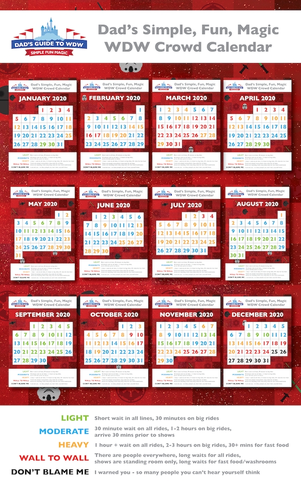 Disney World Crowd Calendars 2020 - Dad Knows!