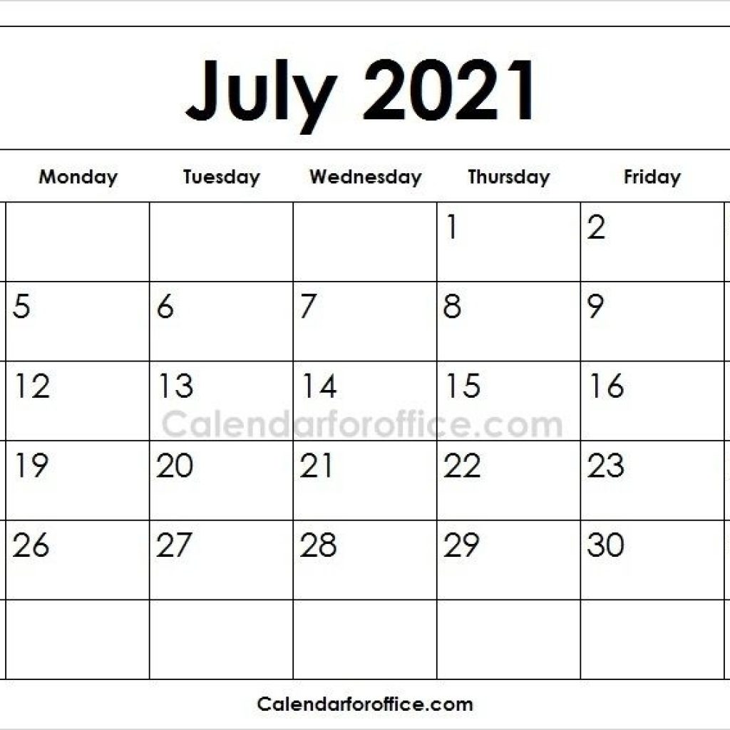 Free 2021 July Calendar Template | Calendar Template, May