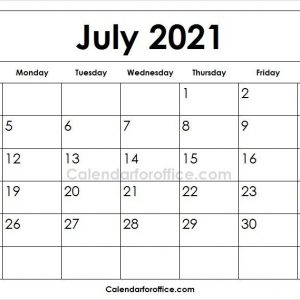 Free 2021 July Calendar Template | Calendar Template, May