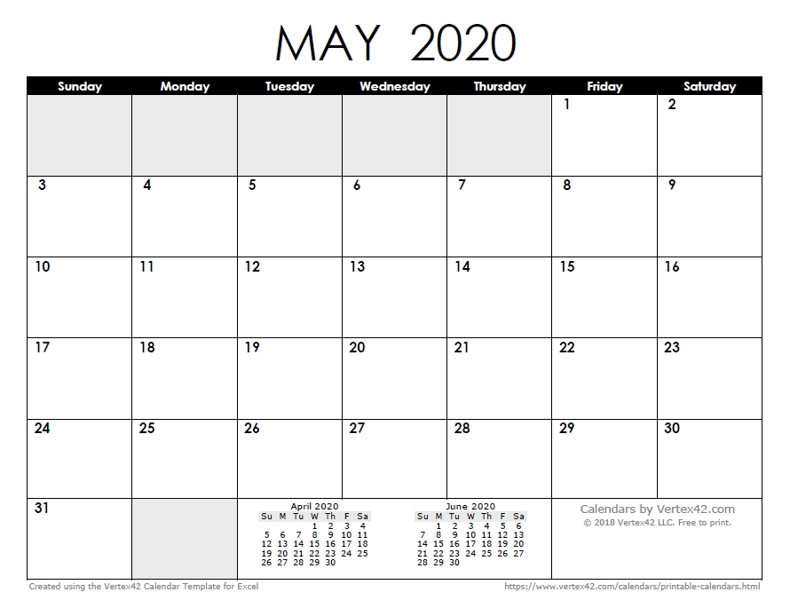 Free Printable Calendar - Printable Monthly Calendars