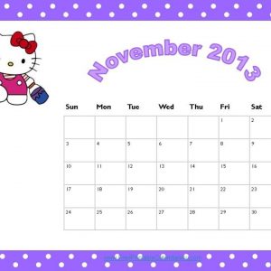 Free Printable Hello Kitty Calendars | Creative Calendar