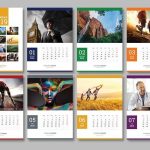 Hade: Simple Wall Calendar Design 2019 Template Psd