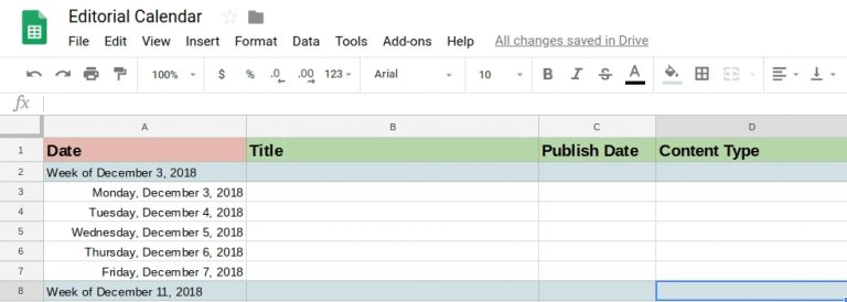 How To Create A Calendar In Google Docs - Calendar