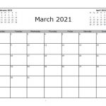 March 2021 Calendar Excel In 2020 | June Calendar Printable