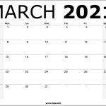 March 2021 Calendar Printable – Monthly Calendar Free