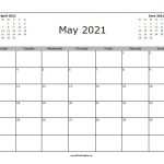 May 2021 Calendar - Free Printable - Allfreeprintable