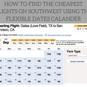 Southwest Low Fare Calendar | Sw Airlines Low Fare Calendar