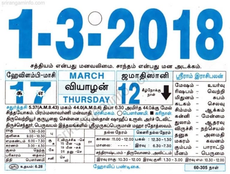 Tamil Monthly Calendar 2020, Tamil Calendar 2020 To 2009