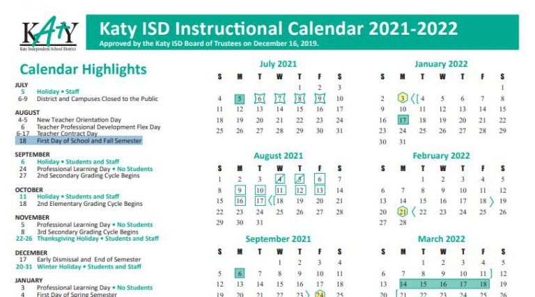 These Are All The School Dates Katy Isd Parents Need To Know