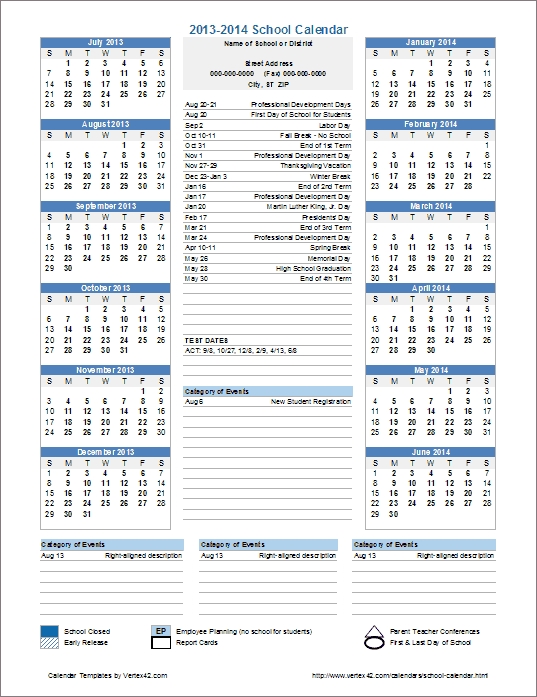 Sdcourt Calendar