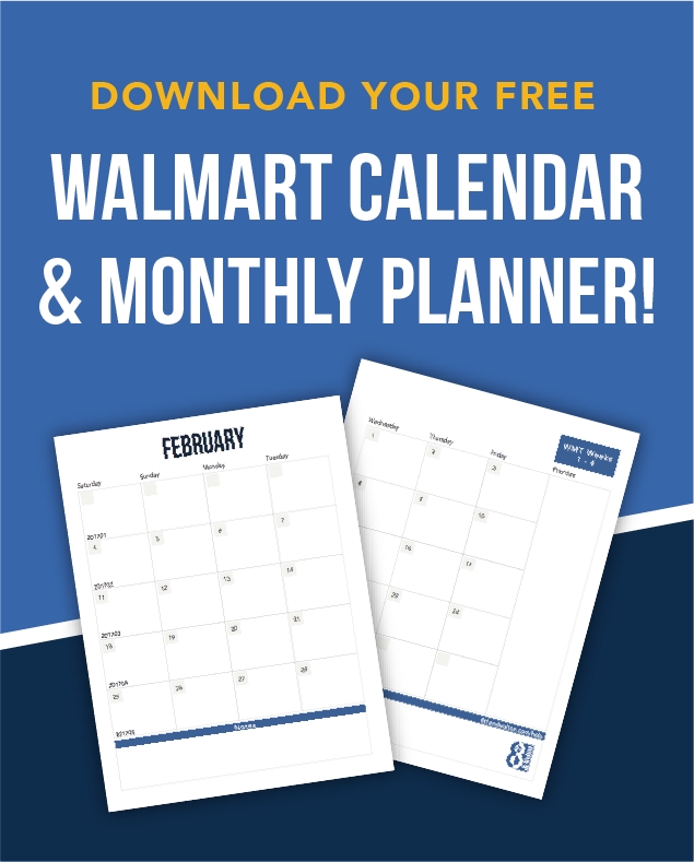 Walmart Fiscal Year Calendar | 2020 – 2021 | Free Download