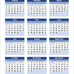 Yearly Calendar Template For 2020 And Beyond