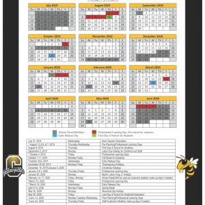 2019-2020 School Calendar -