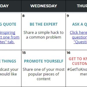 Best Social Media Content Calendar | Angie Gensler