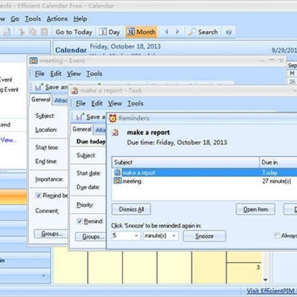 Efficient Calendar Free - Free Download And Software Reviews