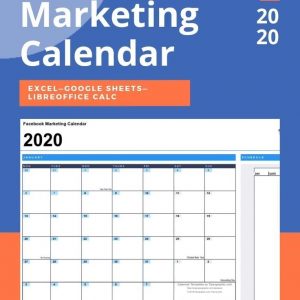 Facebook Marketing Calendar Template For Excel, Free