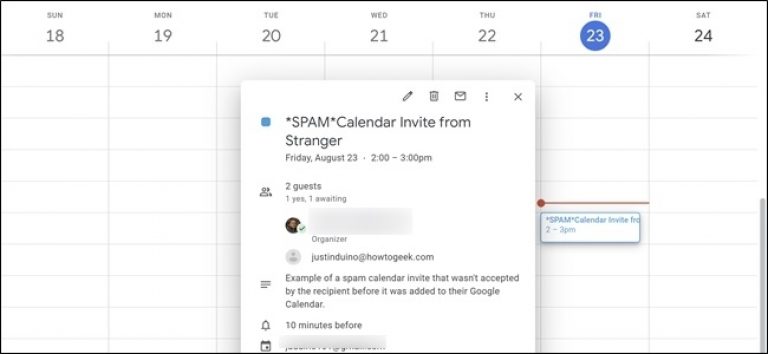 How To Stop Spammers From Attacking Your Google Calendar