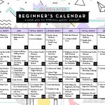 A 28-Day Workout Calendar For Beginners! – Blogilates