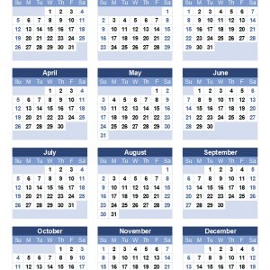 Printable 2020 Yearly Calendar | Calendar Printables, Free