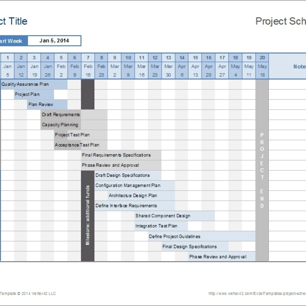 Project Schedule Template