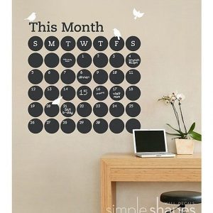 Wall Calendar | Chalkboard Wall Calendars, Diy Calendar