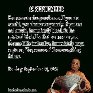 19 September – Hare Krishna Calendar