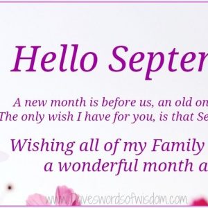 Daveswordsofwisdom: Hello September | Hello September