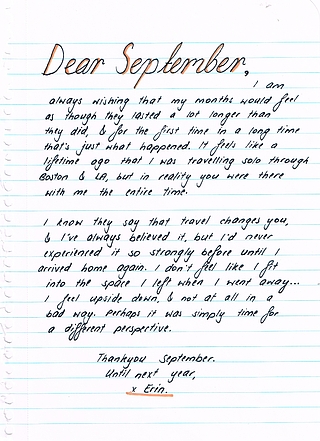 Dear September. (The Halfway Point.) | September Quotes