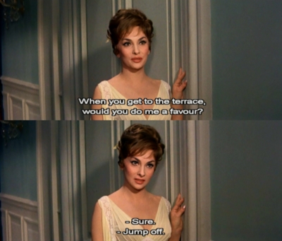 Gina Lollobrigida In &quot;come September&quot; Famous Quote Lol