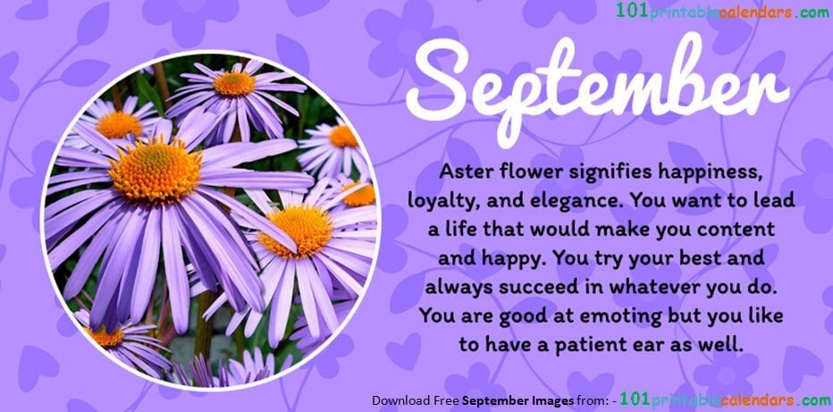 September Birthday Quotes | September Birth Flower