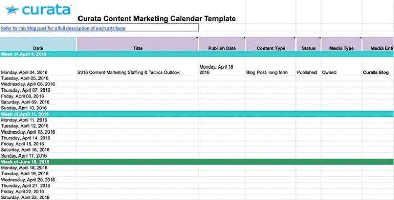 15 Content Calendar Templates To Help Your Content Strategy