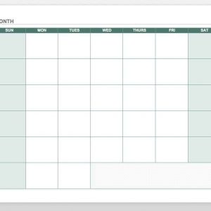 15 Free Monthly Calendar Templates | Smartsheet