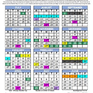 2019-2020 District Calendar Updated 5-6-20 / 2019-2020