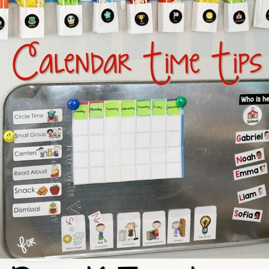 Calendar Time Tips For Pre-K Teachers