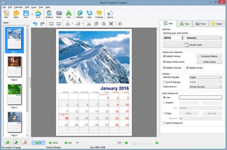 Photo Calendar Creator - Download