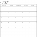 2021 Calendar July Template