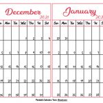 Blank December 2021 January 2022 Calendar