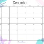 Printable Dec Calendar 2021 Template