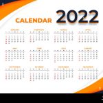 Calendar 2022 Design Template