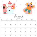 January Calendar 2022 Editable