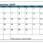 2022 September October Calendar Excel