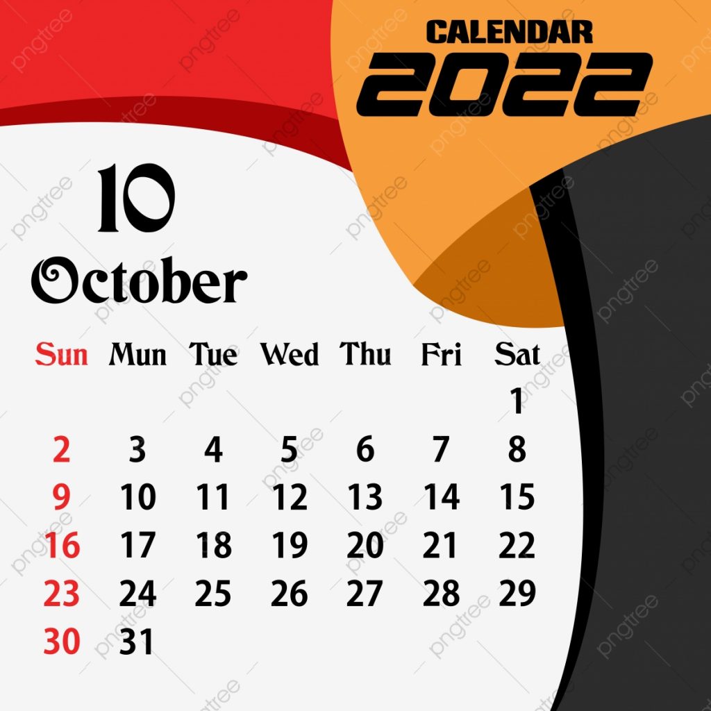 October 2022 Calendar Download