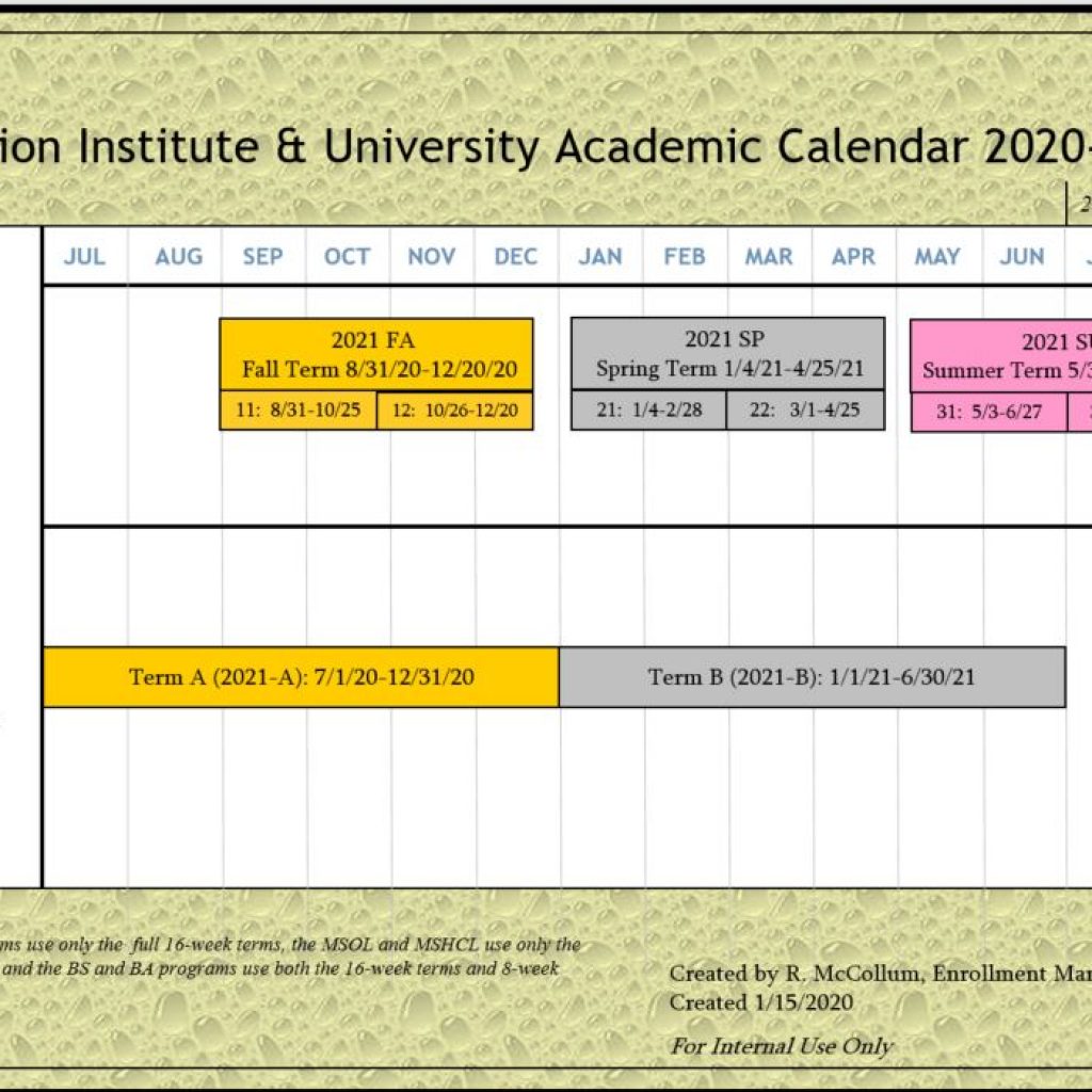 University of Cincinnati Academic Calendar 2022