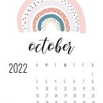 October 2022 Printable Calendar Pinterest