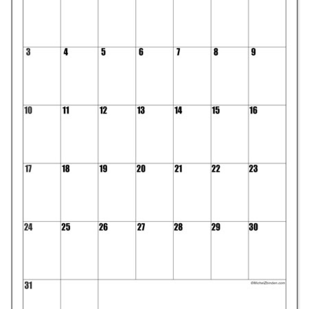 October 2022 Calendar Vertical