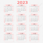 2023 Year Calendar