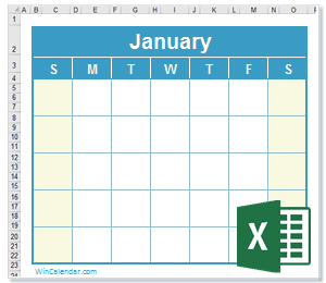 January-2023-Calendar-Excel