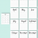 2023 Calendar Print Out Blank Monthly For Desk