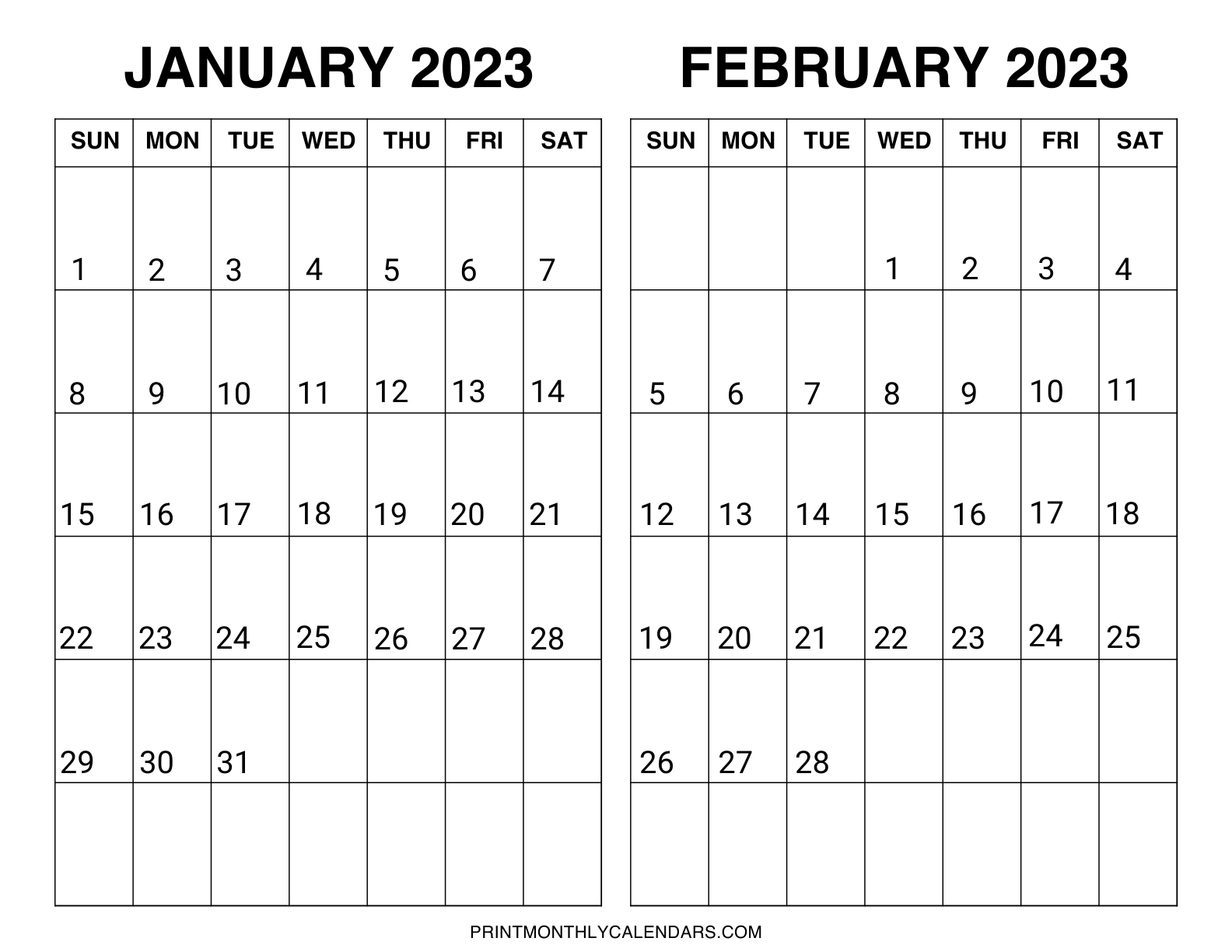 Two-Month-Calendar-January-February-2023